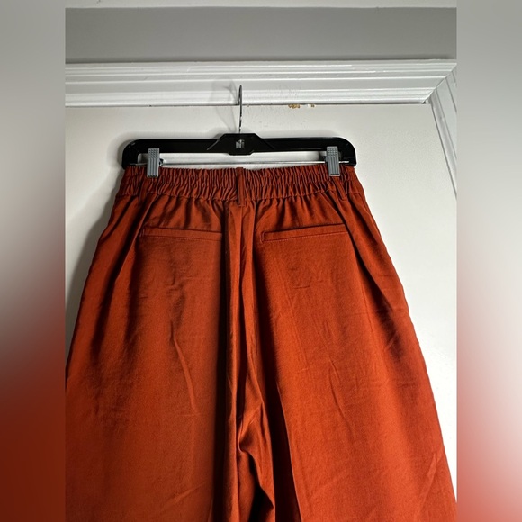 A New Day High-Rise Slim Fit Effortless Pintuck Ankle Pants Women Fiery Brown 8 - Picture 12 of 15